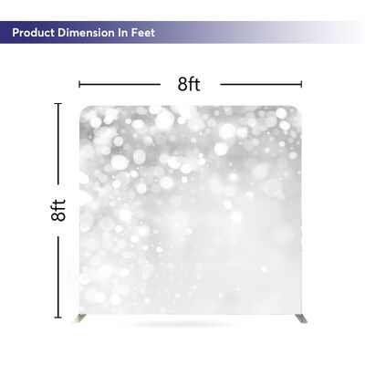 Portable Foldable Aluminum Exhibition Booth Tension Fabric Backdrop Stand Customized Media Walls For Trade Shows