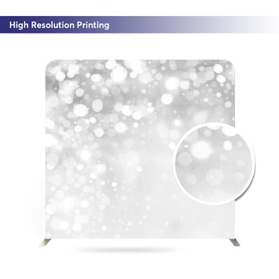 Portable Foldable Aluminum Exhibition Booth Tension Fabric Backdrop Stand Customized Media Walls For Trade Shows