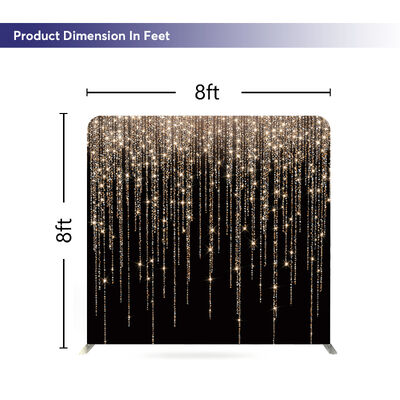 Custom Logo Tension Fabric Backdrop Exhibition Trade Show Booth Display Banner Stand