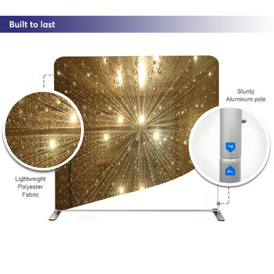 Exhibition Tension Fabric Display Fabric Banner Backdrop Stand For Trade Show Booth Exhibition Backdrop Stand