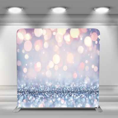 Tool Free Aluminum Tube Trade Show Booth Display Portable Exhibition Backdrop Wall Tension Fabric Double Sided Backdrop