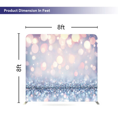 Tool Free Aluminum Tube Trade Show Booth Display Portable Exhibition Backdrop Wall Tension Fabric Double Sided Backdrop