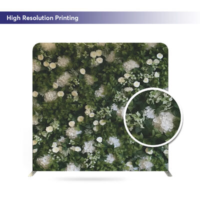 Tool Free Trade Show Booth Display Portable Exhibition Backdrop Wall Tension Fabric Double Sided Banner Stand