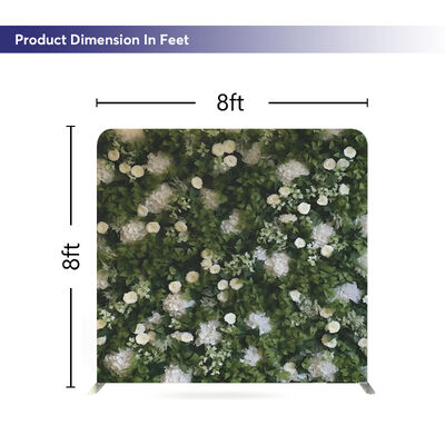 Tool Free Trade Show Booth Display Portable Exhibition Backdrop Wall Tension Fabric Double Sided Banner Stand