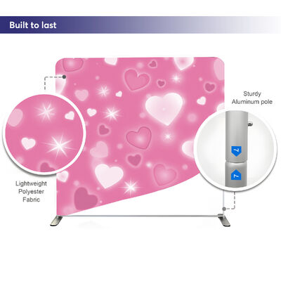 Exhibition Backdrop Portable Backdrop Stand Custom Promotion Fabric Banner Exhibition Stand