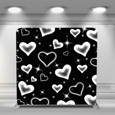 Foldable Aluminum Exhibition Booth Tension Fabric Backdrop Stand Media Walls For Trade Shows