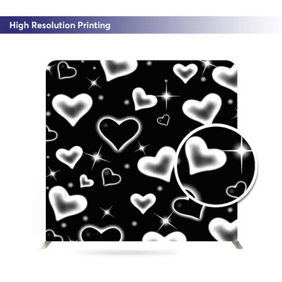 Foldable Aluminum Exhibition Booth Tension Fabric Backdrop Stand Media Walls For Trade Shows