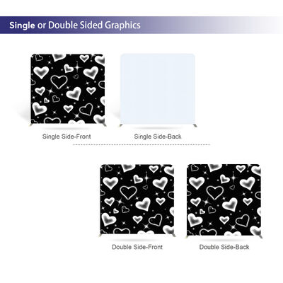 Foldable Aluminum Exhibition Booth Tension Fabric Backdrop Stand Media Walls For Trade Shows