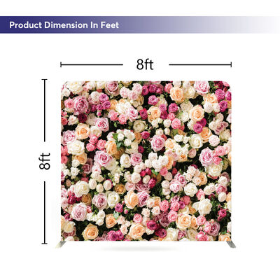 Straight Custom Banner Backdrop Exhibition Backdrop Stand Photobooth Background Wall For Party Events