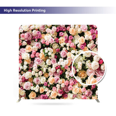 Straight Custom Banner Backdrop Exhibition Backdrop Stand Photobooth Background Wall For Party Events