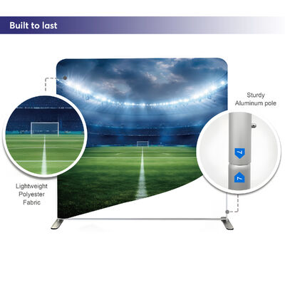 Portable Trade Show Display Fabric Banner Custom Printed Exhibition Backdrop Stand