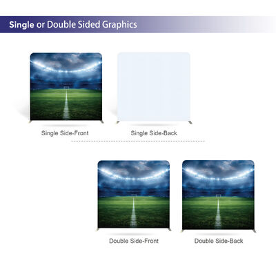 Portable Trade Show Display Fabric Banner Custom Printed Exhibition Backdrop Stand