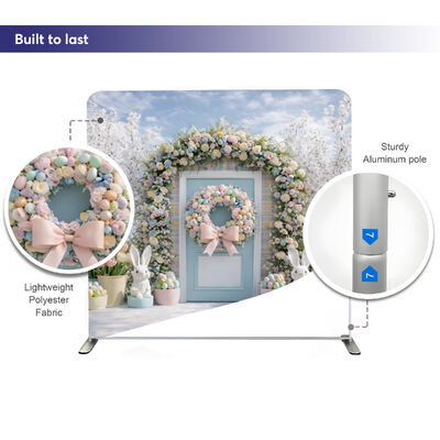 Customized Tension Fabric Exhibition Booth Backdrop Stand Trade Show Display Backdrop