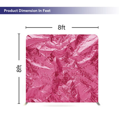 Portable And Foldable Aluminum Frame Tension Fabric Backdrop For Wedding Exhibition Backdrop Displays
