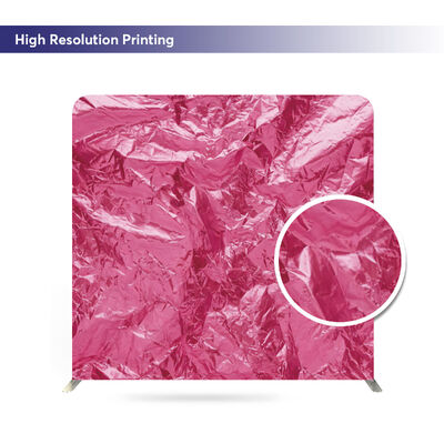 Portable And Foldable Aluminum Frame Tension Fabric Backdrop For Wedding Exhibition Backdrop Displays