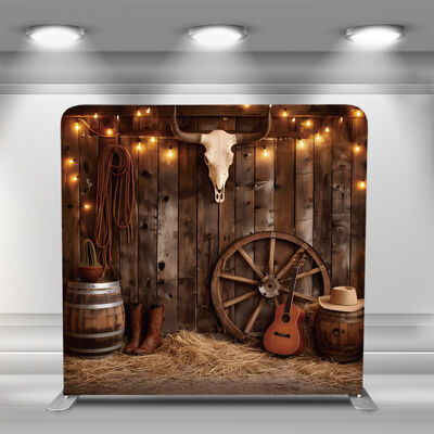 Exhibition Backdrop Wall Photobooth Background Custom Tension Fabric Backdrops For Events