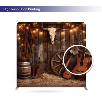 Exhibition Backdrop Wall Photobooth Background Custom Tension Fabric Backdrops For Events