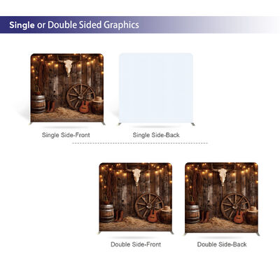 Exhibition Backdrop Wall Photobooth Background Custom Tension Fabric Backdrops For Events