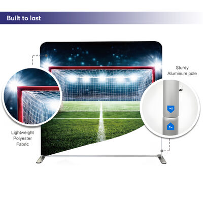 Trade Show Exhibition Backdrop Display Custom Printed Meadia Background Tension Fabric Tube Backdrop