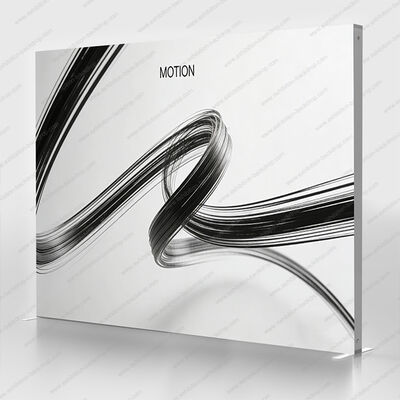 Double Side Exhibition Booth Display Portable Aluminum Frame LED Light Fabric Display Booth Stand SEG Light Box Trade Show Expo