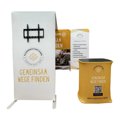 10x10ft Portable Trade Show Booth Aluminum Exhibition Stands Tool Free Custom Printed Advertising Backdrop