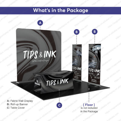 Easy Setup Trade Show Booth Display 10x10ft Exhibition Booth Customize Design Promotion Counter for Expo Tradeshow