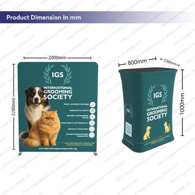 Portable 10x10ft Aluminum Tube Tension Fabric Advertising Promotion Trade Show Equipment Booth