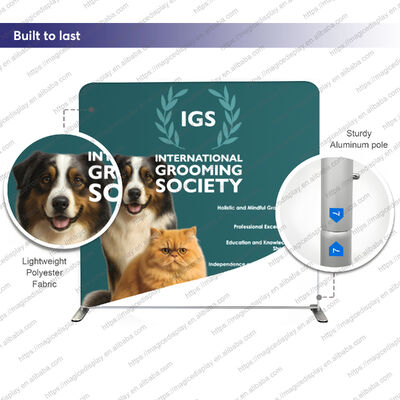Portable 10x10ft Aluminum Tube Tension Fabric Advertising Promotion Trade Show Equipment Booth