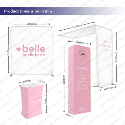 10x10ft Aluminum Tension Fabric Shelf Display Portable Advertising Promotion Exhibition Trade Show Booth