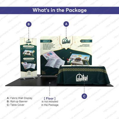 Easy Setup Exhibition Stand Reusable Trade Show Booth 10*10ft Custom Design Event Equipment Exhibition Booth