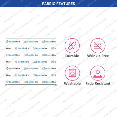 Exhibition Custom Logo Aluminum Tube Stand Banner Backdrop Straight Tension Fabric Backdrop Display
