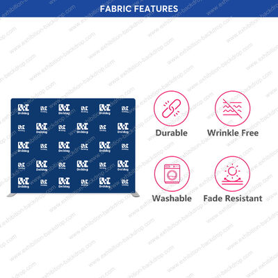 Custom Tension Fabric Backdrop For Exhibition Expo Stretch Tension Fabric Backdrop Trade Show Banner Display