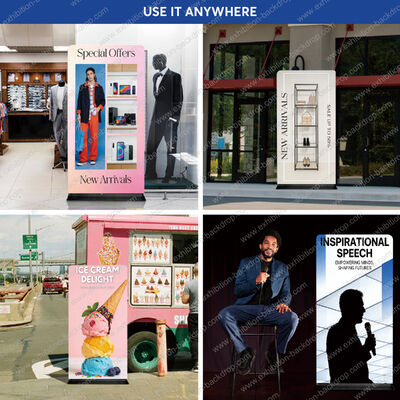 Stretch Fabric Banner Stands Custom Design Tension Fabric Display Stand For Trade Show Exhibition Expo