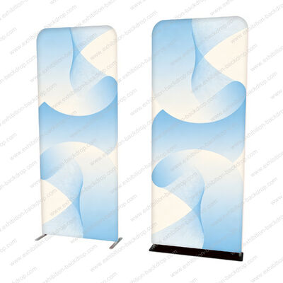 Foldable Tension Fabric Display Stand For Exhibition Expo Portable Trade Show Media Wall Display