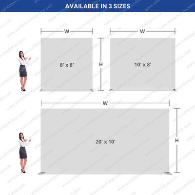 Custom Tension Fabric Display Backdrop Pillow Cover Backdrop With Stand Custom Business Marketing Banner