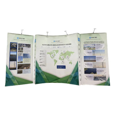 Trade Show Booth Portable 10x20ft Pop Up Display Backdrop Banner Stand Exhibition Counter Lightweight Durable with Customizable Graphics