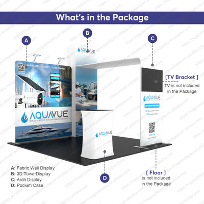 Versatile Exhibition Display Booth Offering Multiple Size Options to Accommodate Various Event Spaces and Marketing Needs