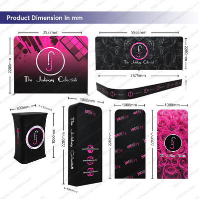 Trade Show Booth 3m by 6m Display with High Resolution Graphics and Durable Aluminum Frame for Repeated at Conventions