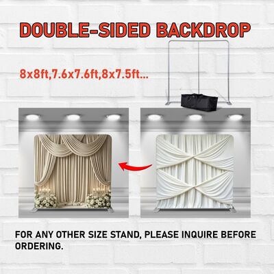 Durable Customizable Tension Stretch Display Featuring Lightweight Frame and Easy Setup Suitable for Retail Exhibitions Trade Shows