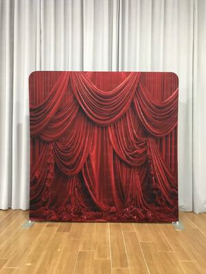 Pillow Case Backdrop Photo Booth Backdrop Stretch Tension Banner/ 360 Photo Backdrop Stand with Popular Designs