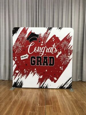 Pillow Case Backdrop Photo Booth Backdrop Stretch Tension Banner/ 360 Photo Backdrop Stand with Popular Designs
