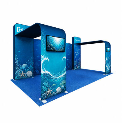 Custom Modular Trade Show Booth Solutions Designed to Maximize Visibility and Engage Visitors Effectively at Exhibitions