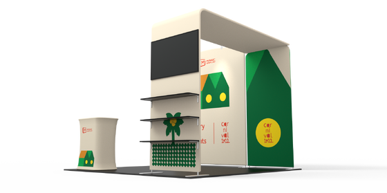 Modular Trade Show Booth Kits Providing Flexible Layout Options for Trade Exhibitions and Business Presentations