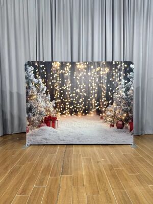 10x8ft Tension Fabirc Pilow Backdrops Double side cover come with Stand