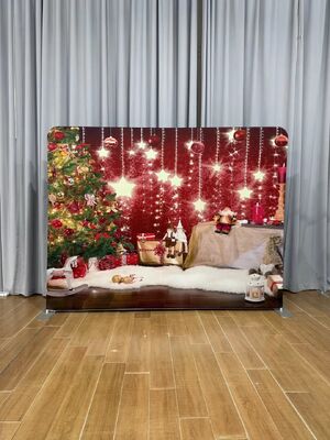 10x8ft Tension Fabirc Pilow Backdrops Double side cover come with Stand