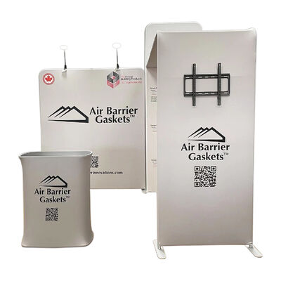 Custom 10x10ft Fast Build Portable Trade Show Booth Fabric Display Stand With Aluminum Pipe Frame